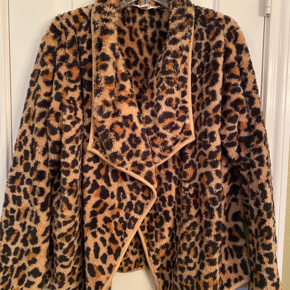 Animal print jacket super soft